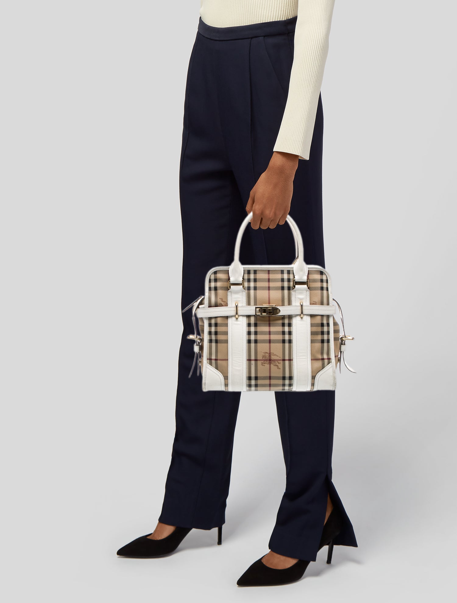 Burberry House Check Top Handle Bag