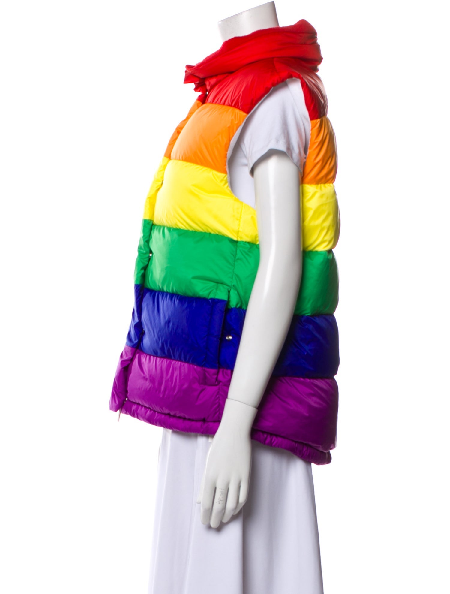 Burberry Striped Down Jacket