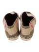 Burberry Canvas Plaid Print Espadrilles