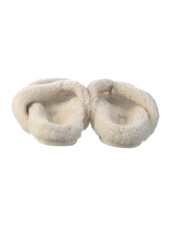 Burberry Faux Fur Slides