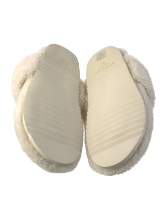 Burberry Faux Fur Slides