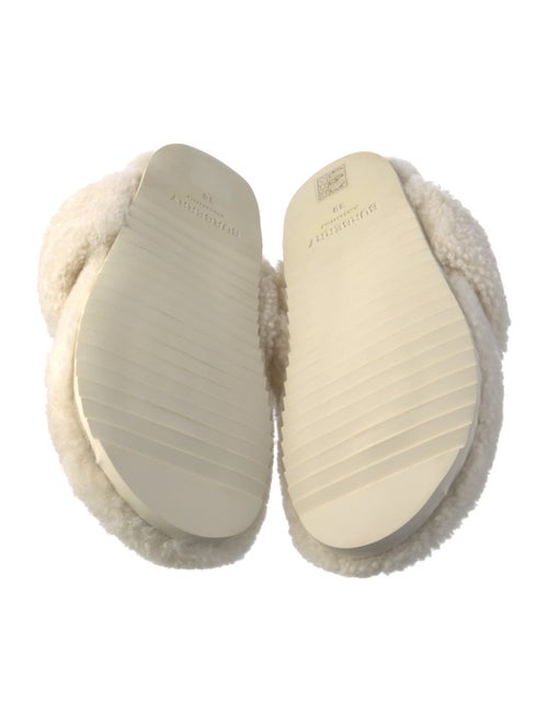 Burberry Faux Fur Slides