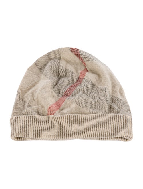 Burberry Toddler Boys' Check Print Cashmere Beanie