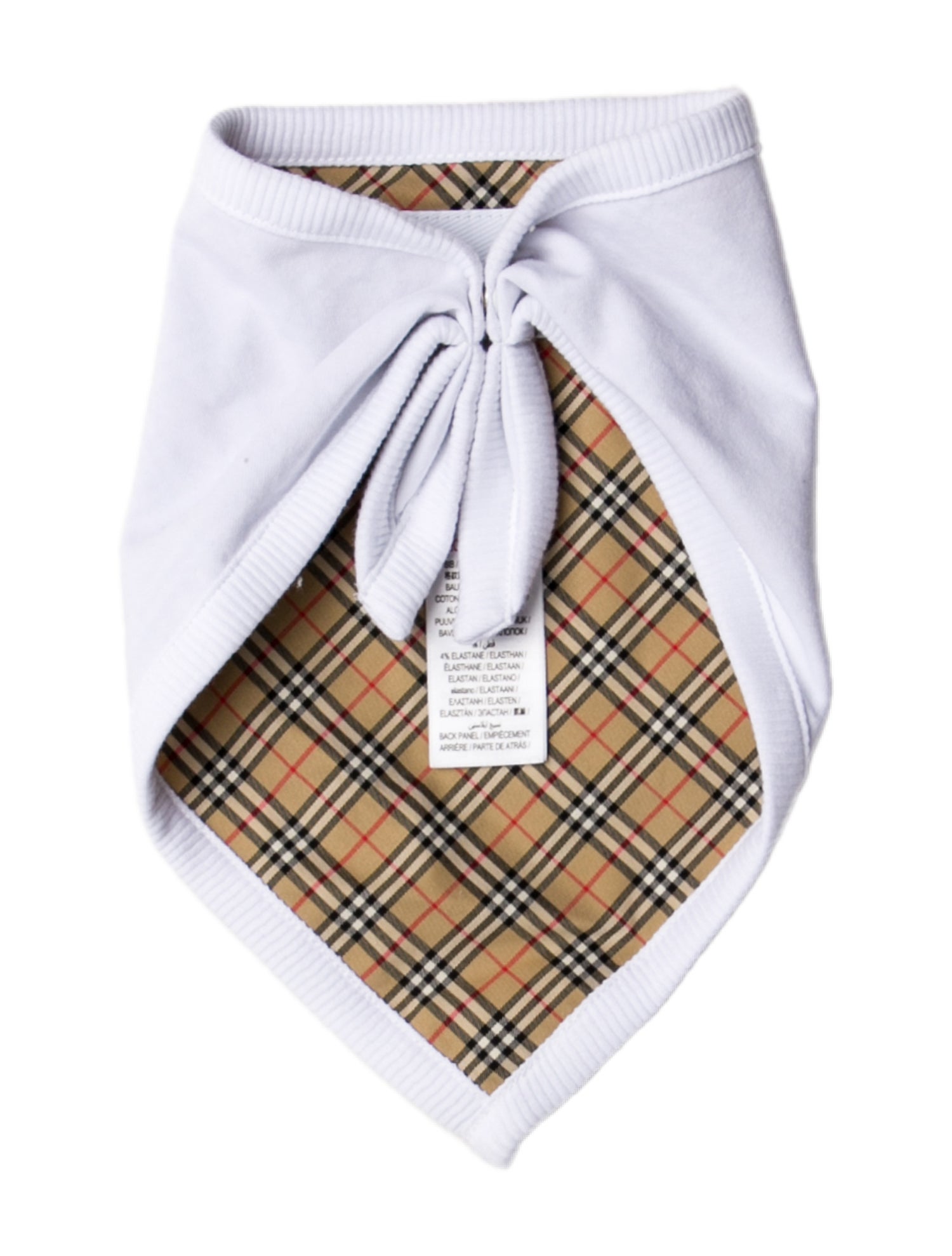 Burberry Infant Boys' Solid Cotton Bib