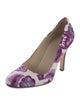 Burberry Canvas Floral Print Pumps