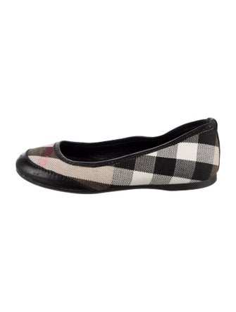Burberry Patterned Ballet Flats