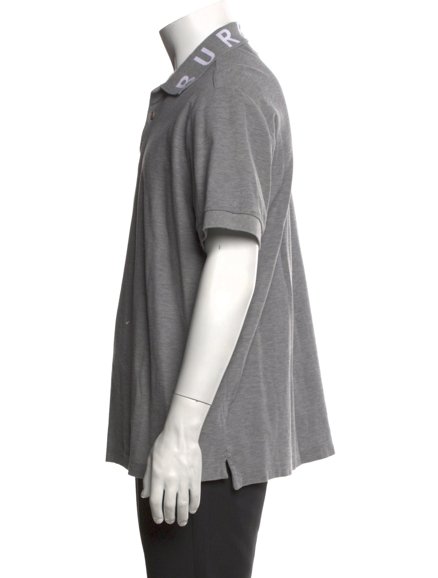 Burberry Graphic Print Collar Polo Shirt