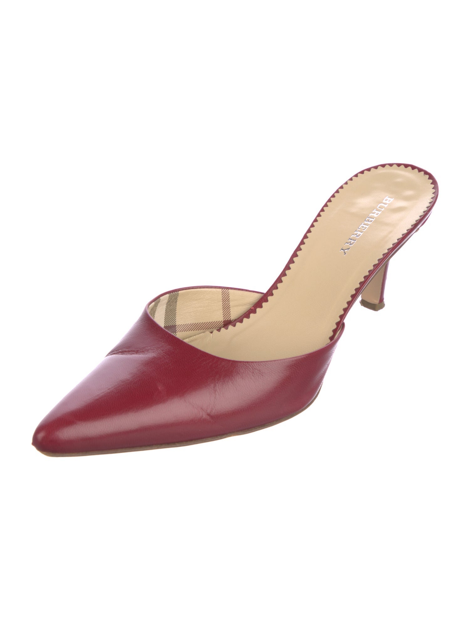 Burberry Leather Mules