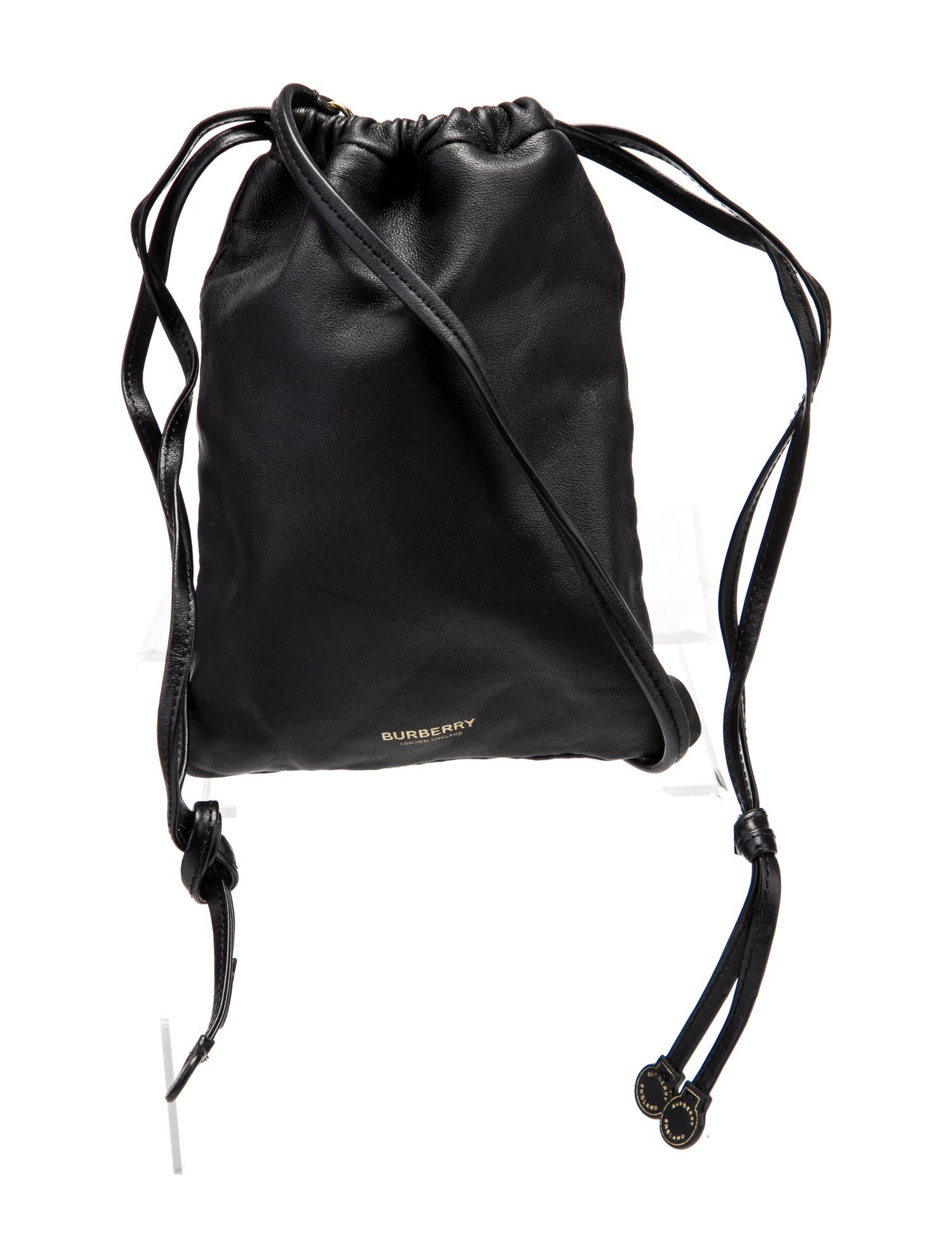Burberry Leather Bucket Bag