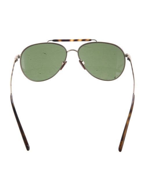 Burberry House Check Pattern Aviator Sunglasses