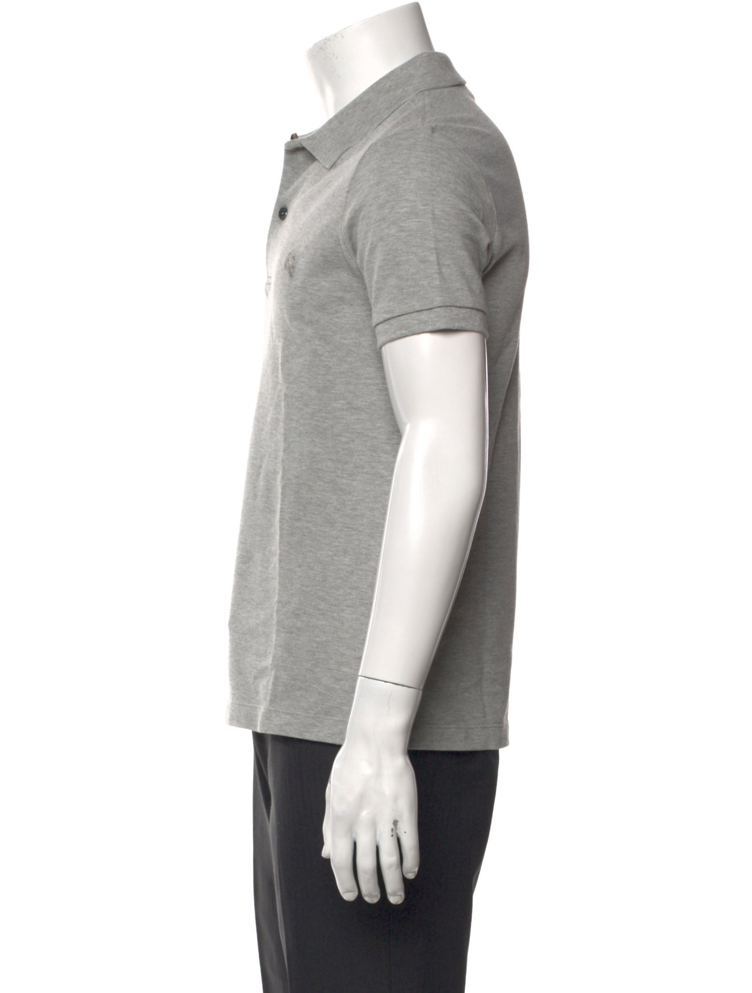 Burberry V-Neck Short Sleeve Polo Shirt