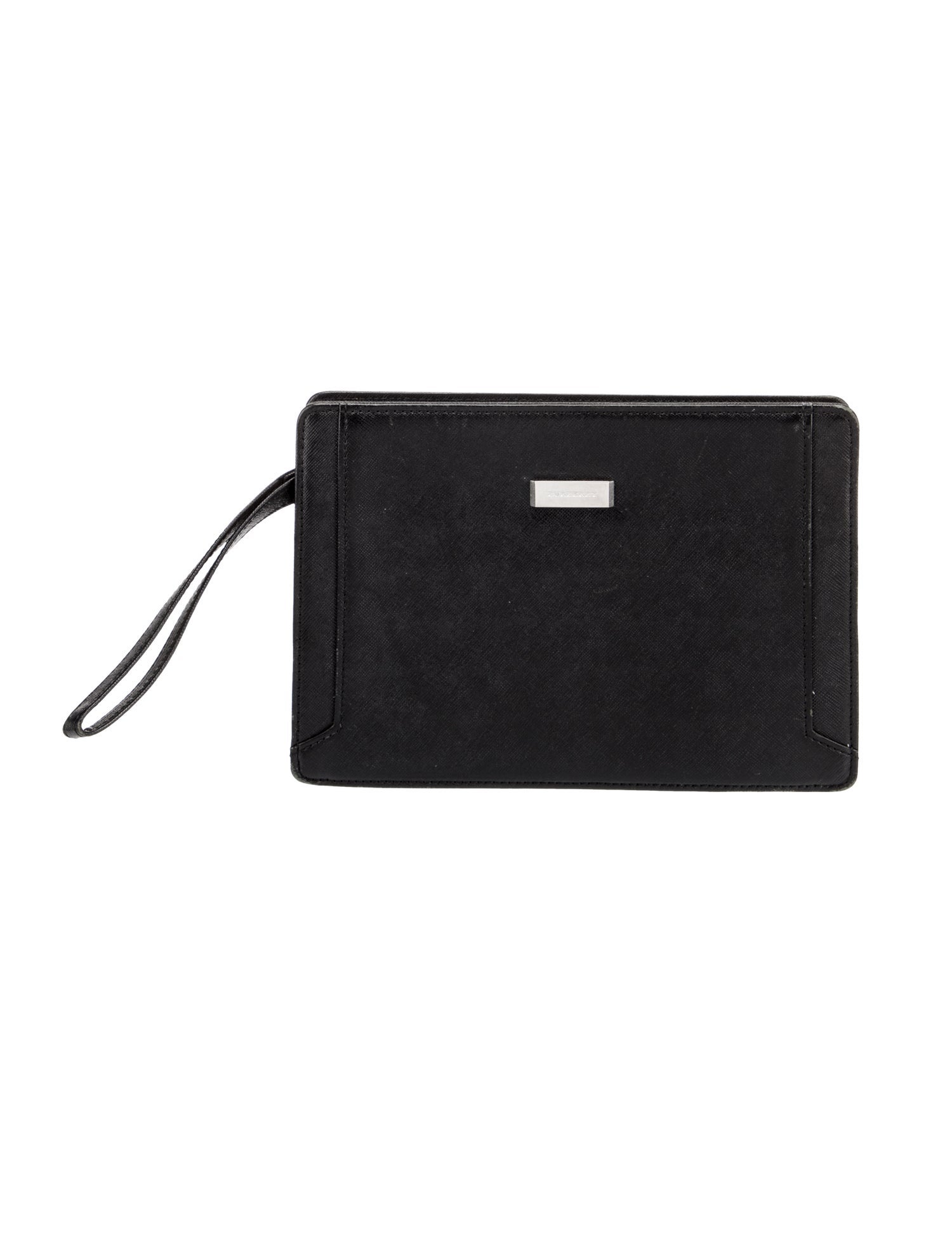 Burberry Saffiano Leather Clutch