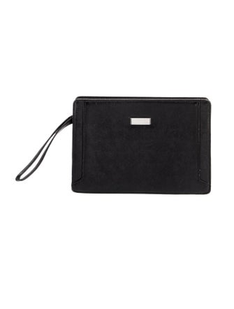 Burberry Saffiano Leather Clutch