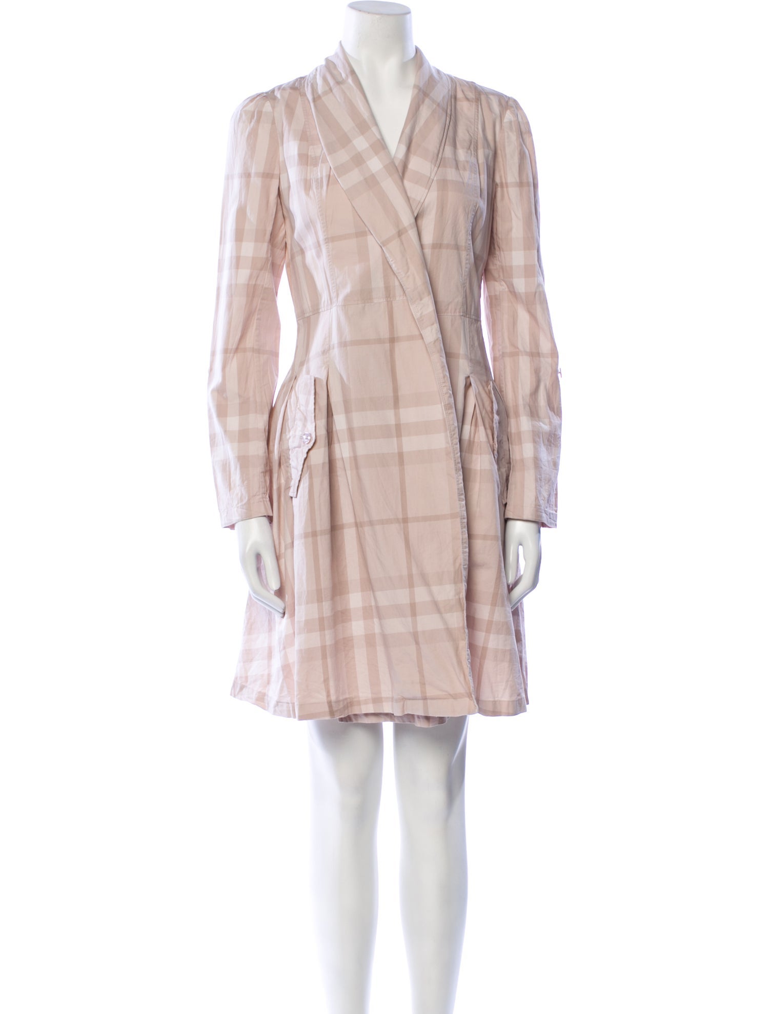 Burberry Plaid Print Mini Dress