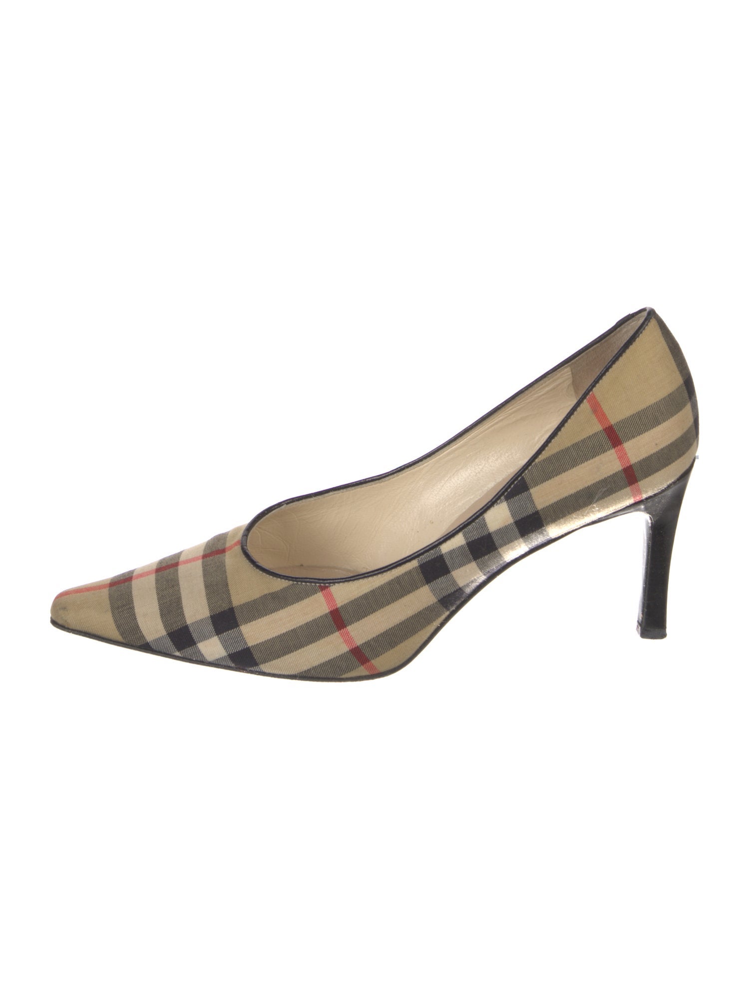Burberry Canvas Printed Pumps