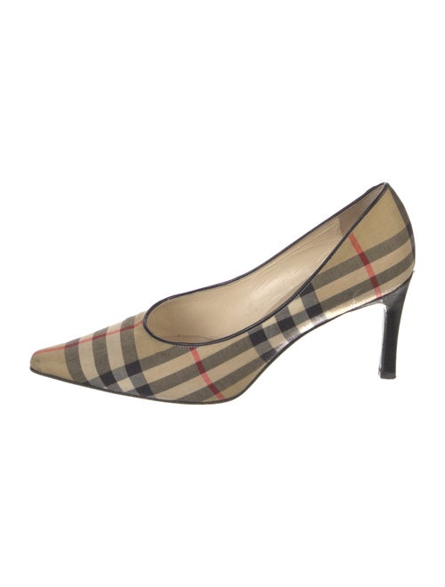 Burberry Canvas Printed Pumps