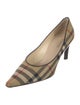 Burberry Canvas Printed Pumps