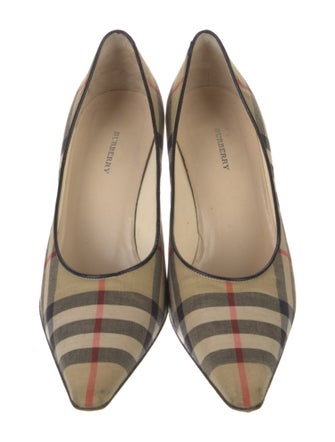 Burberry Canvas Printed Pumps