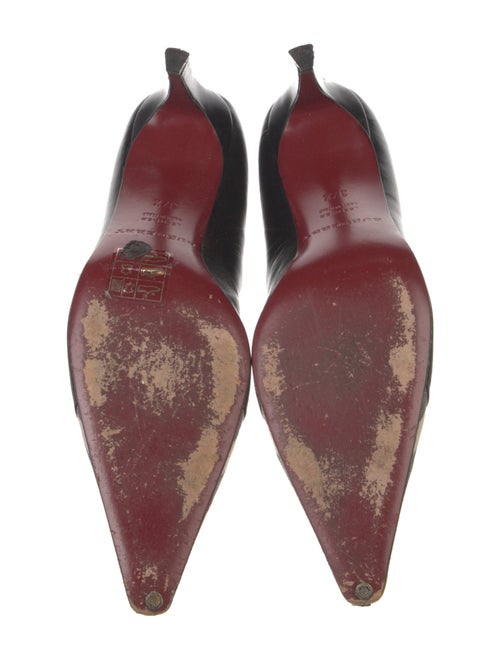 Burberry Leather Tweed Pattern Pumps
