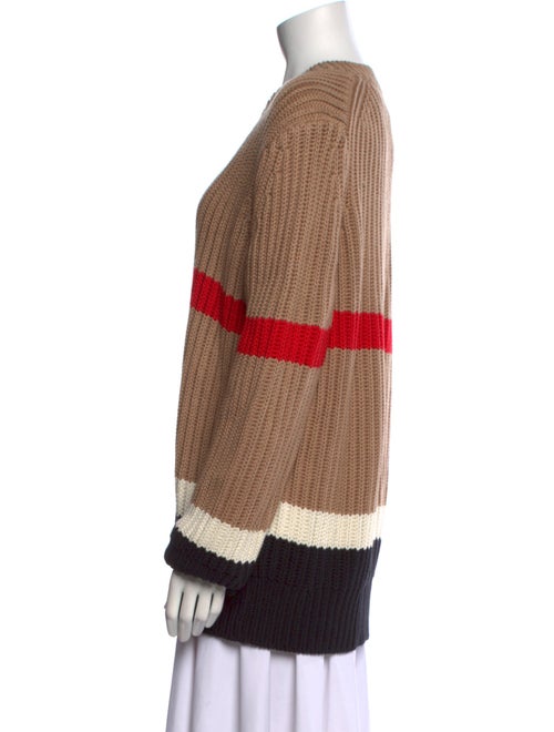 Burberry Striped V-Neck Sweater