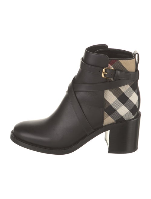 Burberry Leather Printed Boots