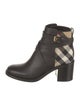 Burberry Leather Printed Boots