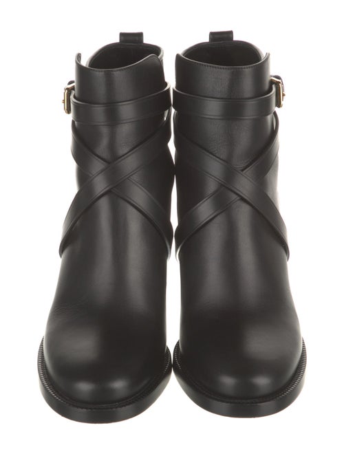 Burberry Leather Printed Boots
