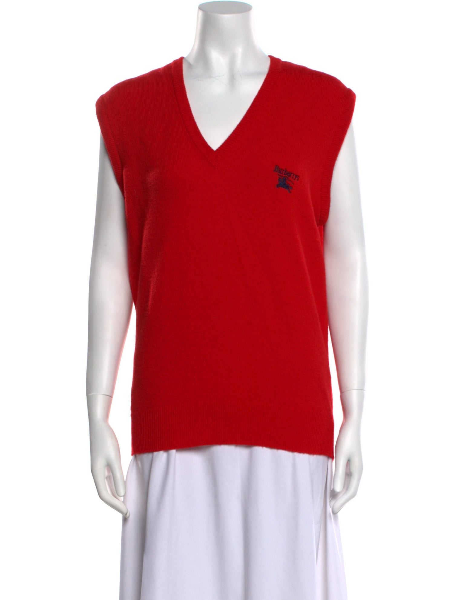 Burberry's Lambswool V-Neck Sweater