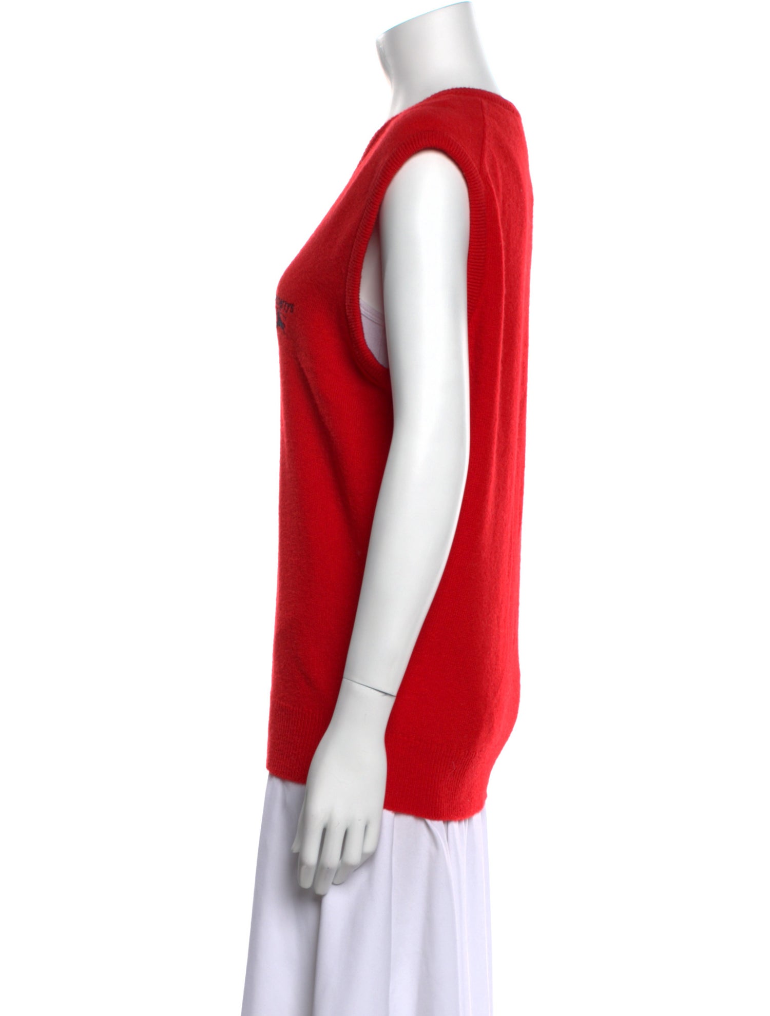 Burberry's Lambswool V-Neck Sweater