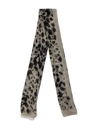 Burberry Silk Animal Print Scarf