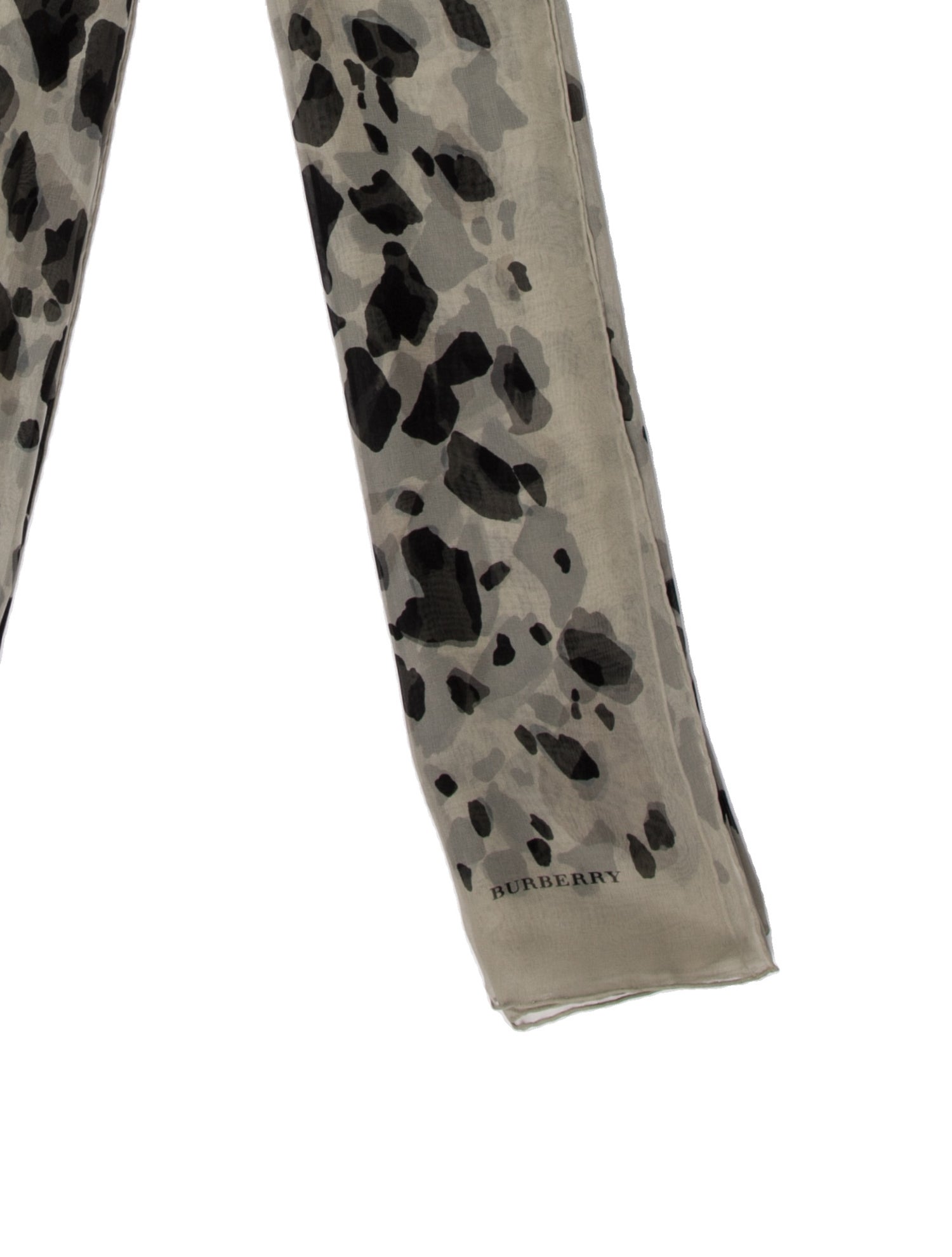 Burberry Silk Animal Print Scarf