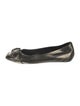 Burberry Nova Check Pattern Patent Leather Ballet Flats