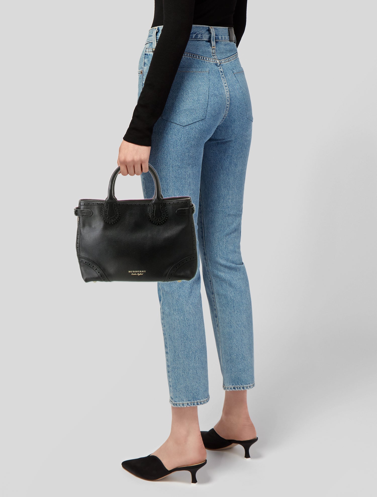 Burberry London Leather Shoulder Bag