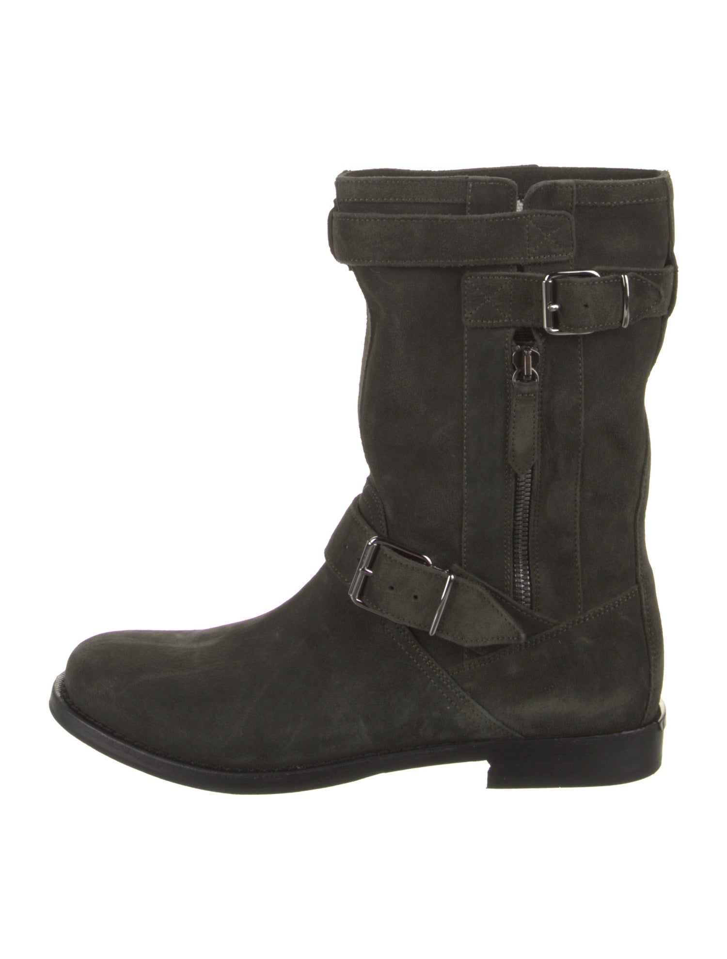 Burberry Suede Moto Boots