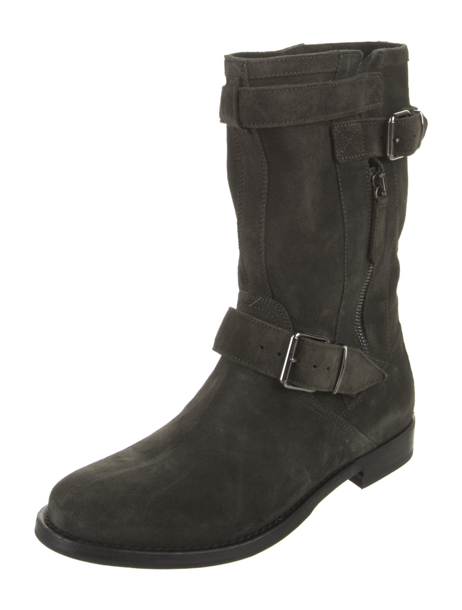 Burberry Suede Moto Boots