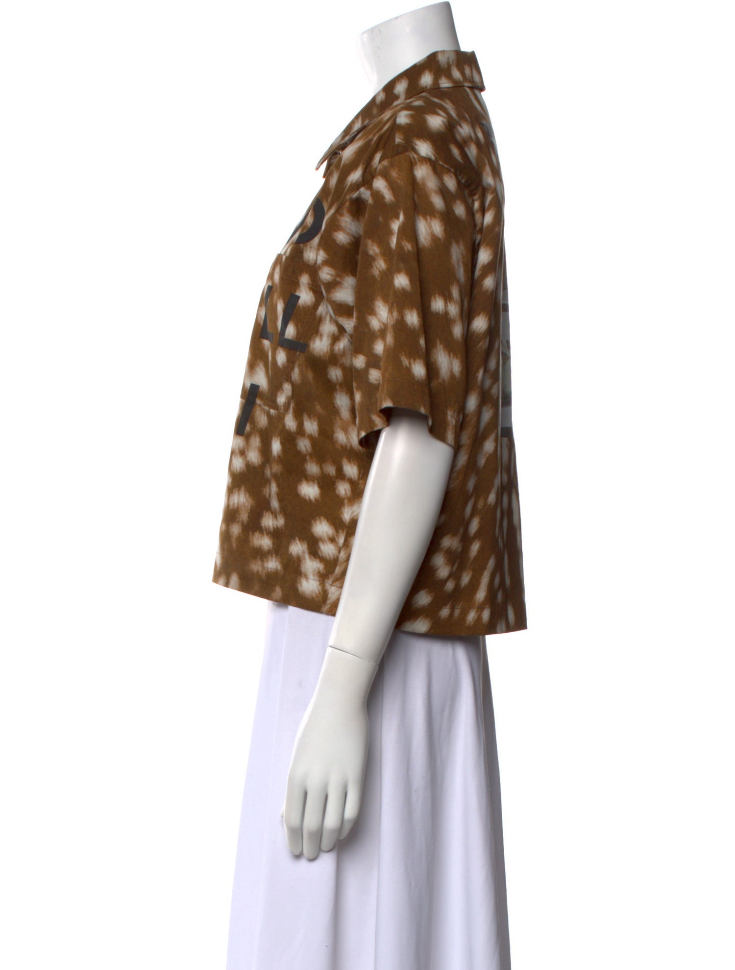 Burberry Animal Print Short Sleeve Top