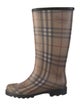 Burberry Rubber Printed Rain Boots