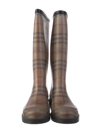 Burberry Rubber Printed Rain Boots