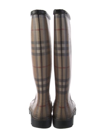 Burberry Rubber Printed Rain Boots