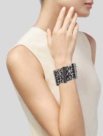 Burberry Wide Curb Chain Link Bracelet