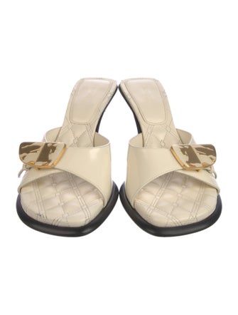 Burberry Leather Slides