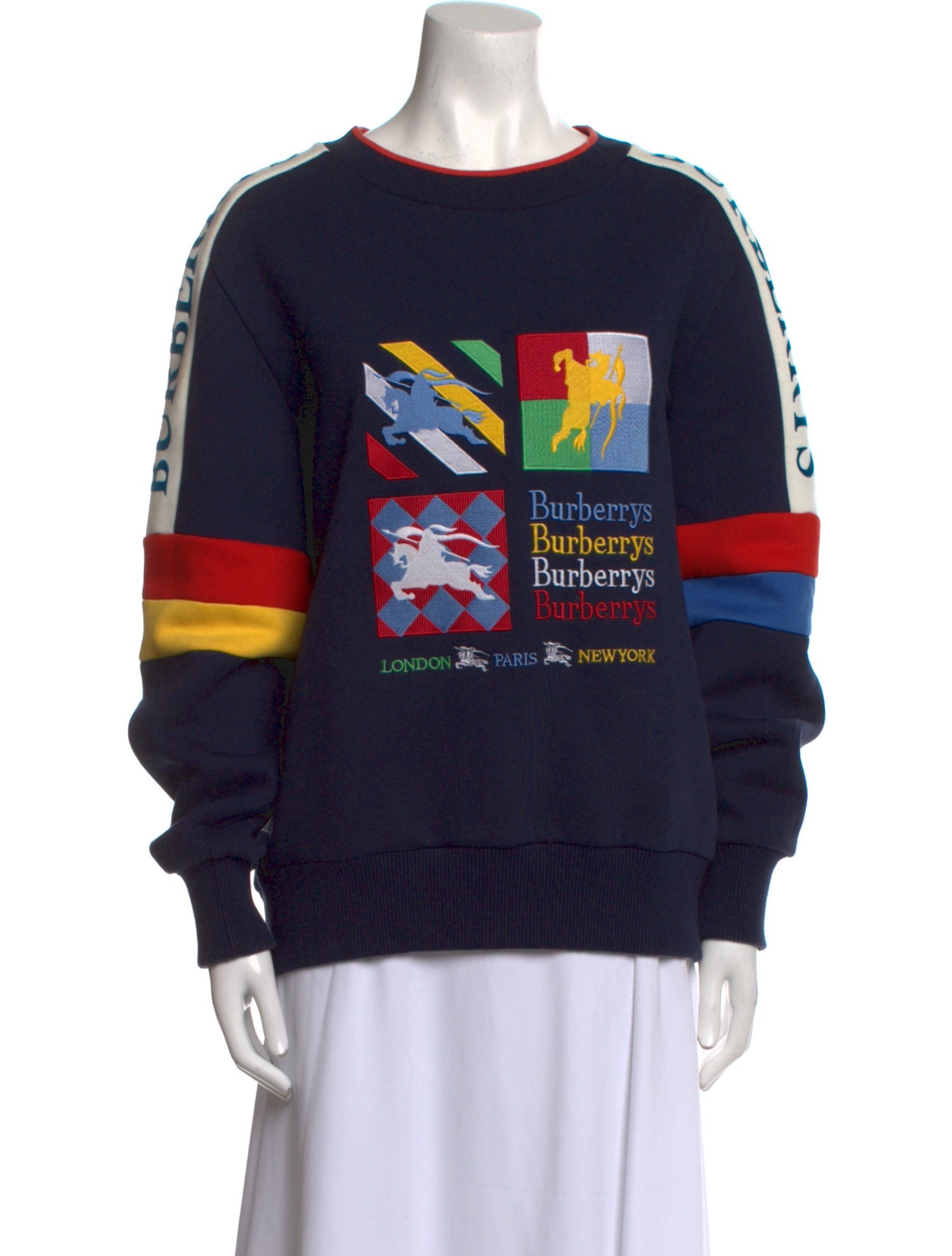 Burberry Graphic Print Crew Neck Sweatshirt