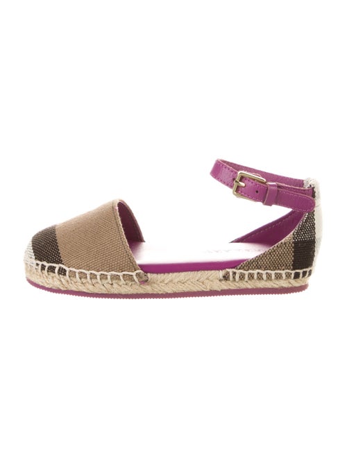 Burberry Girls' House Check Pattern Canvas Espadrilles