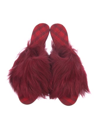 Burberry Fur Slides