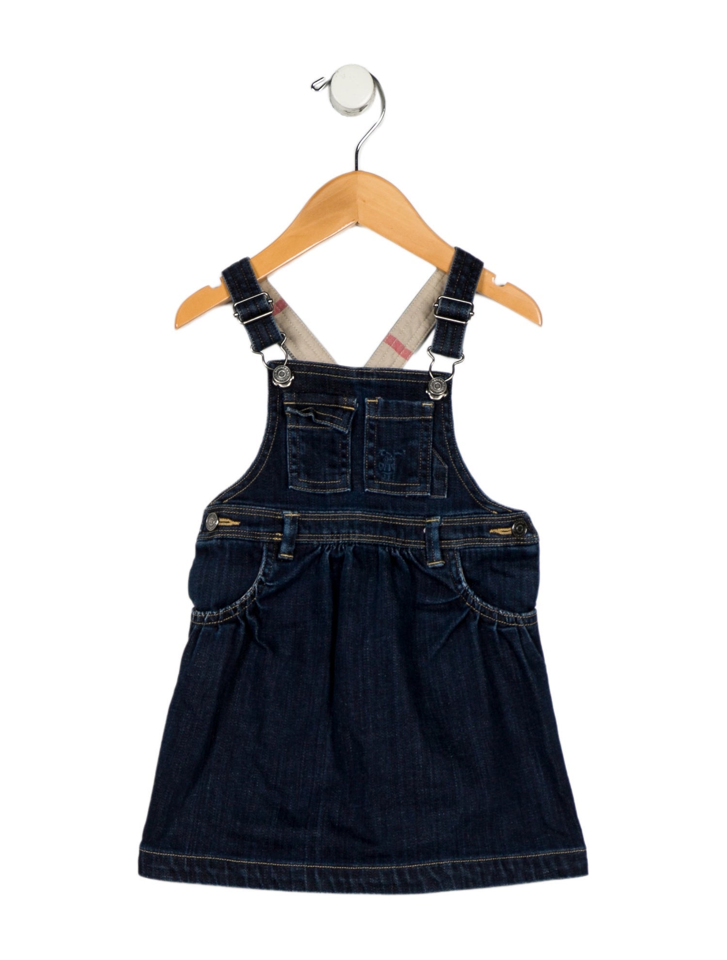 Burberry Toddler Girls' Solid Denim Sleeveless Dress