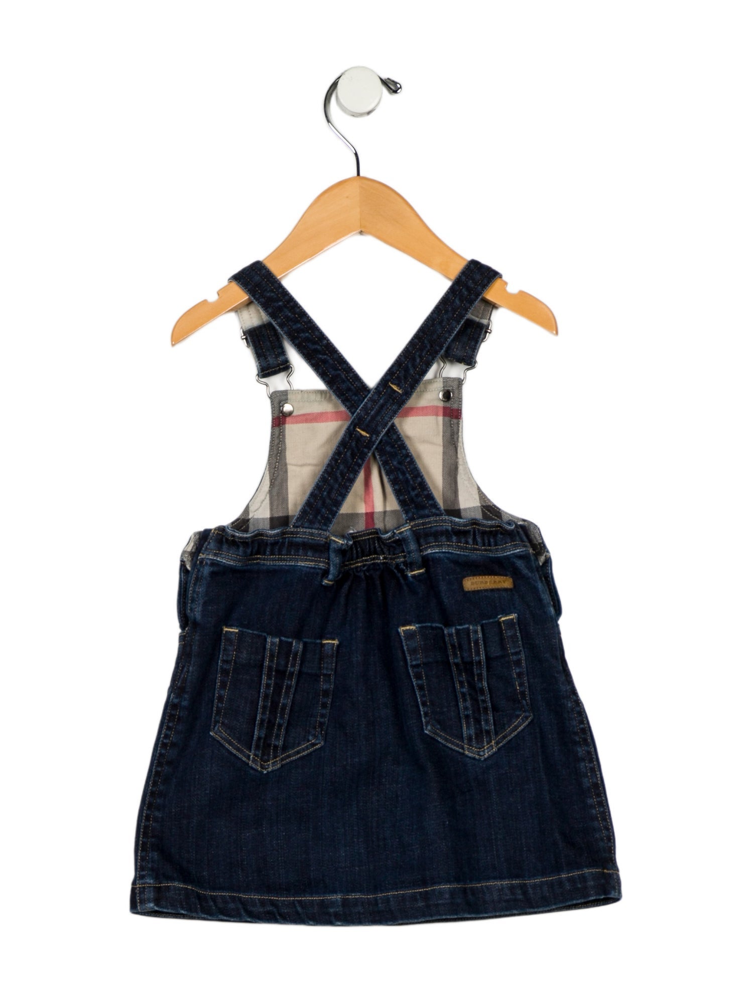 Burberry Toddler Girls' Solid Denim Sleeveless Dress