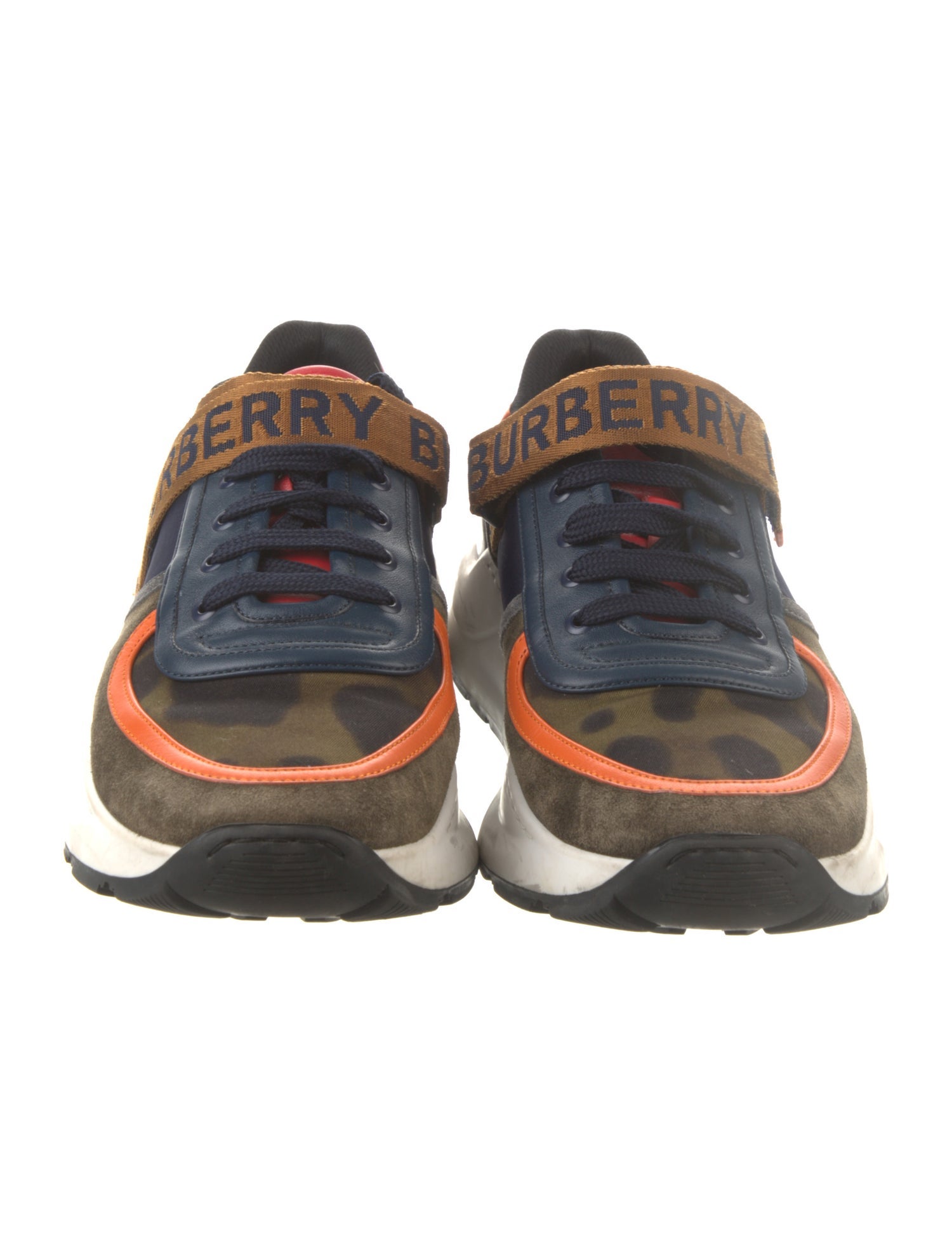 Burberry Canvas Printed Athletic Sneakers