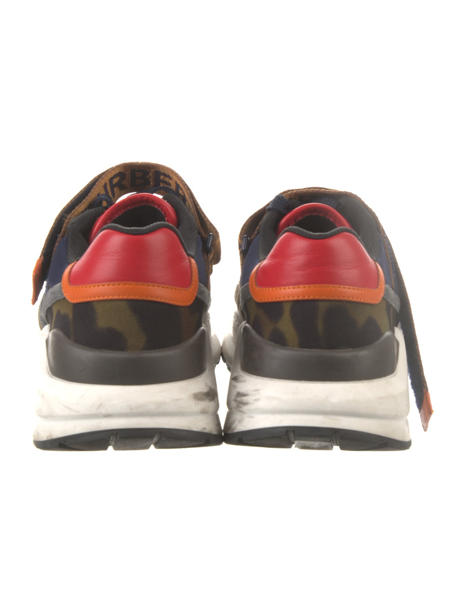Burberry Canvas Printed Athletic Sneakers