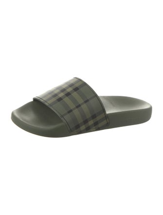 Burberry Nova Check Pattern Rubber Slides