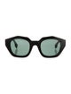 Burberry House Check Pattern Square Sunglasses